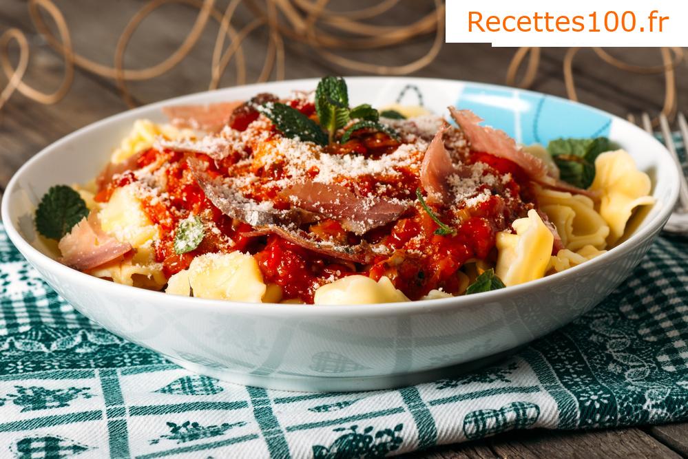 Tortellini à la sauce au fromage